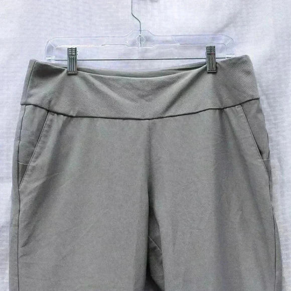 Adidas Size L Grey lightweight pockets stretch travel pants - Picture 11 of 13